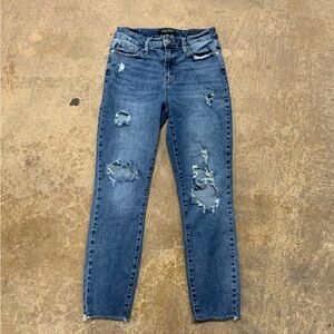 Judy Blue Distressed Blue Jeans Denim Women